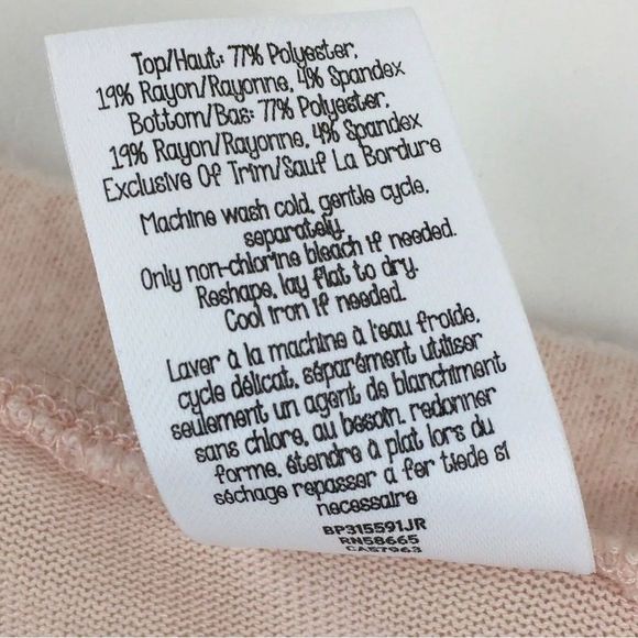 New Nordstroms B.P. Casual Light Pink “eat sleep dance repeat” Sweater XS - Picture 6 of 8